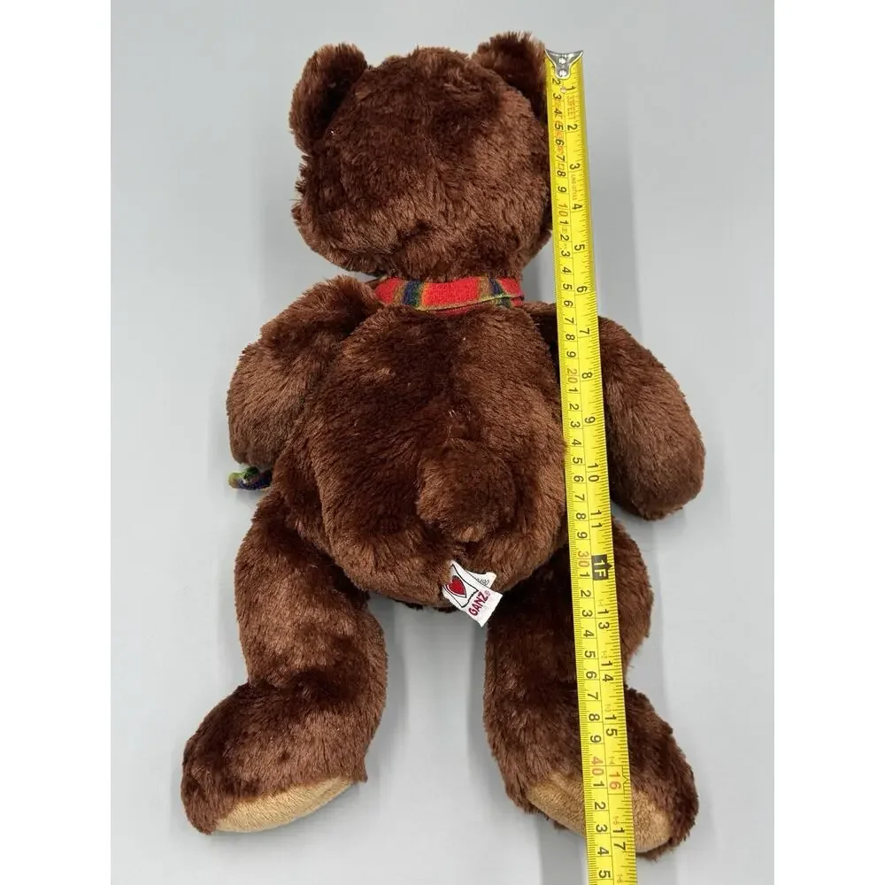 Ganz Winter Grizzby Bear Plush HX10490 Brown Stuffed Animal 16”